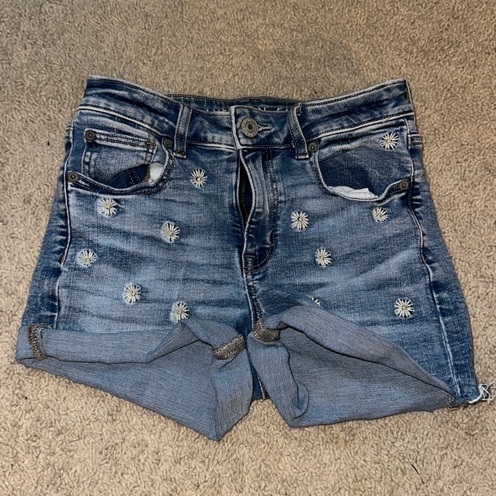 American Eagle Daisy Denim shorts